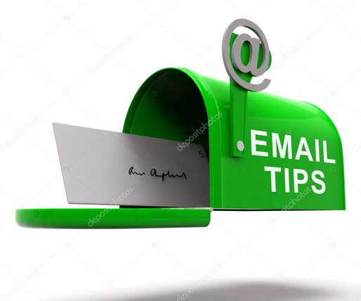 Illustration showing tips for choosing a memorable email address in France