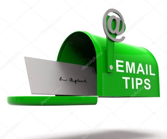 Illustration showing tips for choosing a memorable email address in France