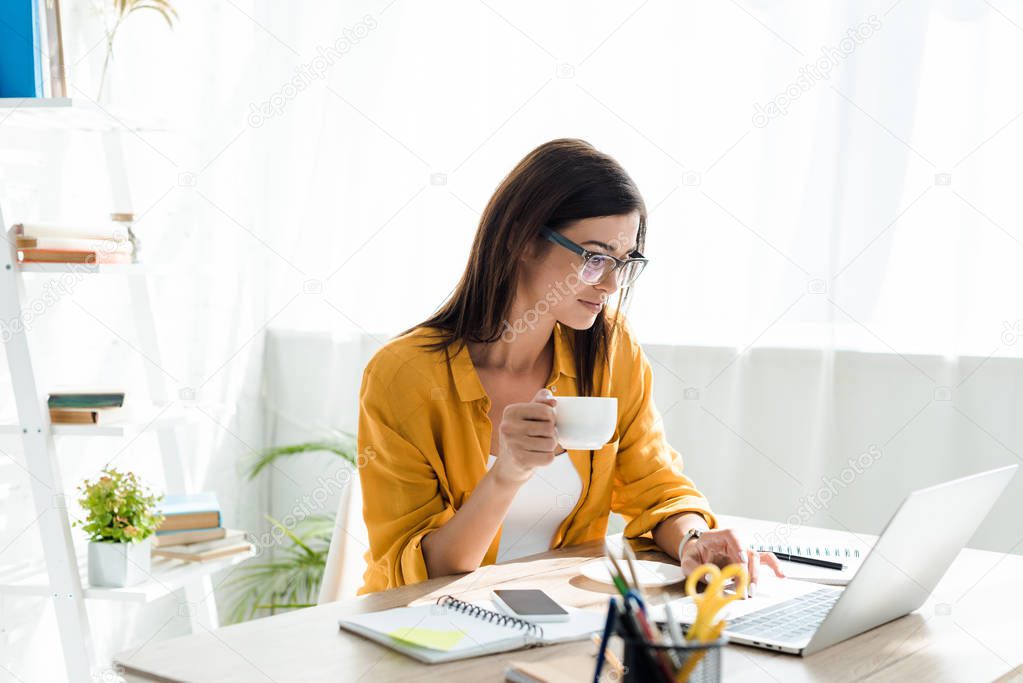 Freelancer working at a desk